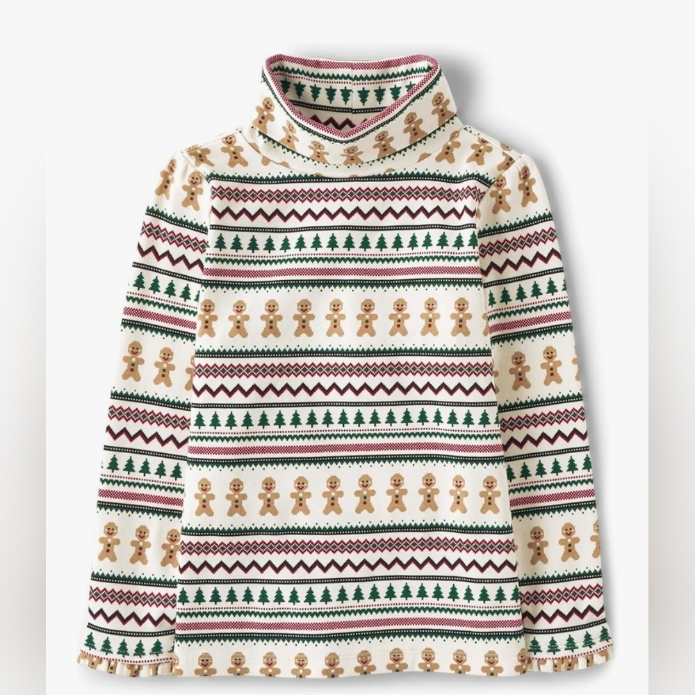 Gymboree White Gingerbread Turtleneck